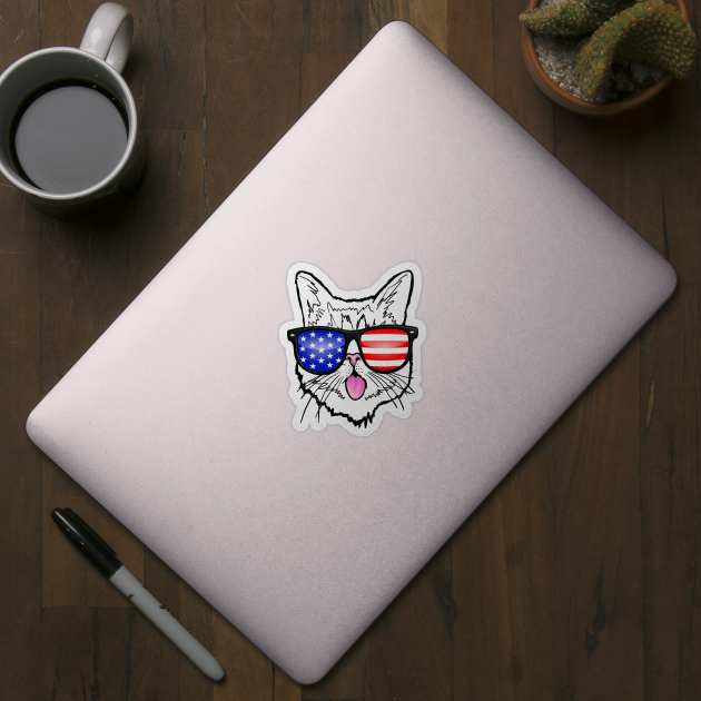 US Patriotic Cat by PnJ